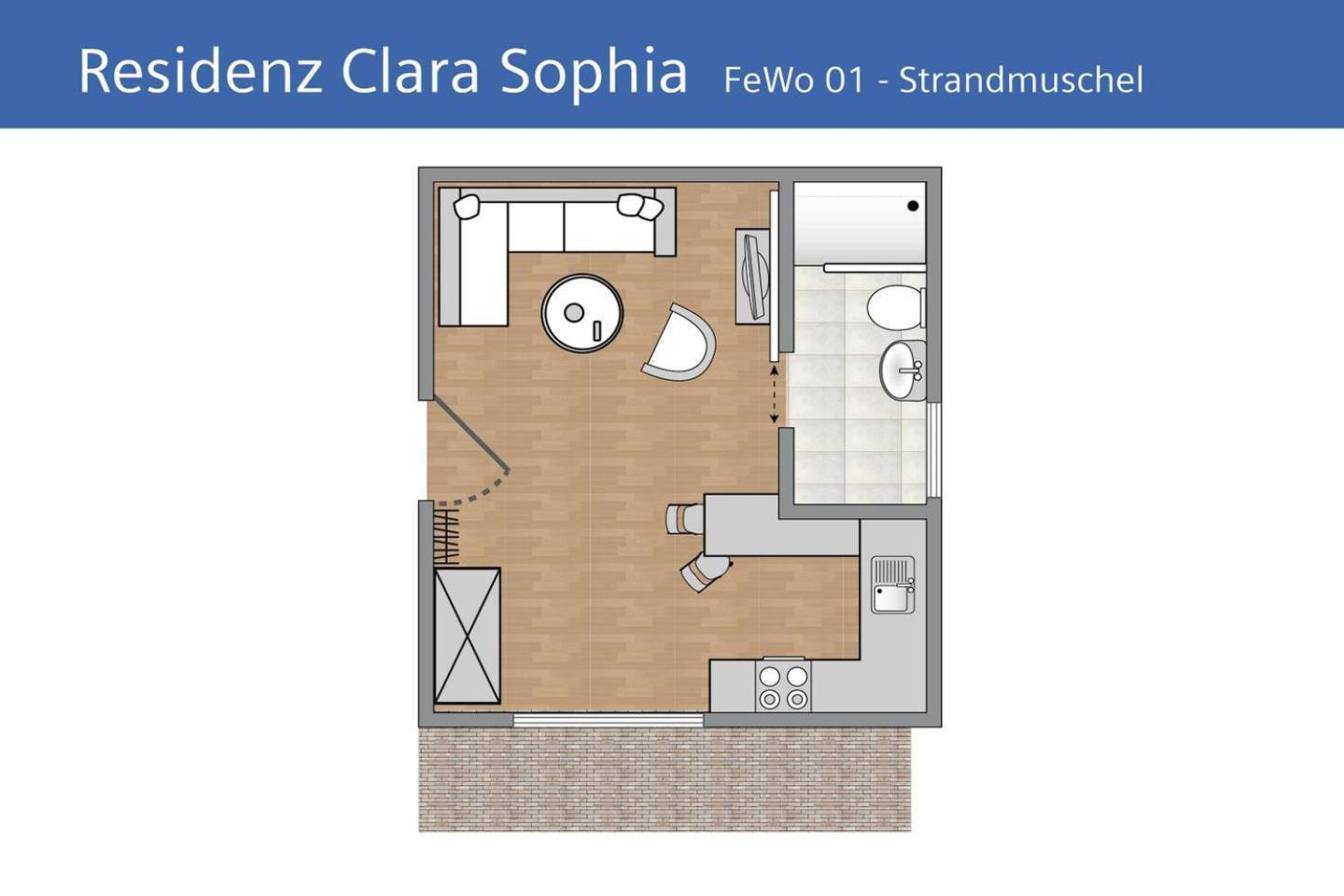 Apartment Strandmuschel In Der Residenz Clara Sophia Binz
